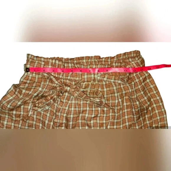 NWT American Eagle Plaid Drawstring Shorts Size Medium - Picture 3 of 5